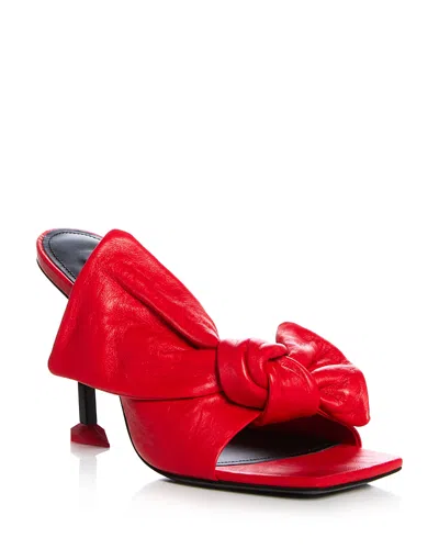 Givenchy Boudoir Bow Slide Sandal In Red