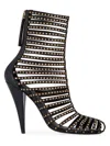 Givenchy Cage Ankle Boots In Leather With Studs In Multi