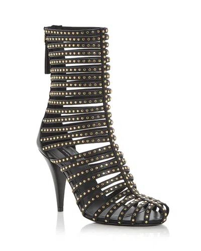 Givenchy Women's Cage Embellished Ankle Booties In Black