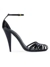 Givenchy Black Ankle-strap Heels In Black