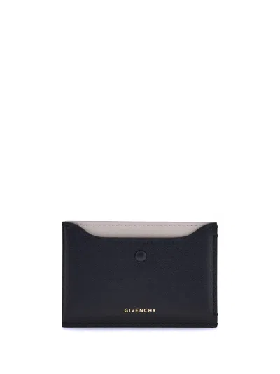Givenchy Women Calfskin Card Holder In Black