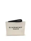 Givenchy Logo-print Clutch Bag In White
