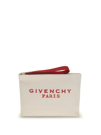 Givenchy Women Canvas Pochette In White
