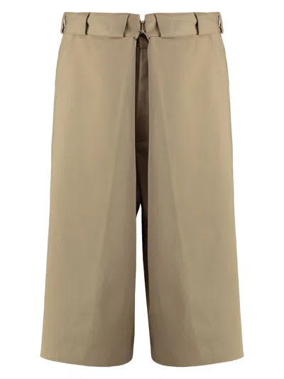 GIVENCHY WOMEN'S CAPPUCCINO POLYESTER BLEND BERMUDA SHORTS