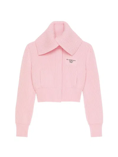Givenchy Women's Cardigan In Wool With Paris 1952 In Pink
