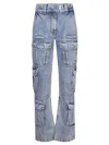 Givenchy Blue Bellows Pocket Jeans In Blue