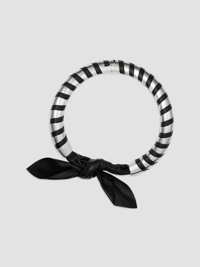 Givenchy Women's Chain Bow Torque Necklace In Metal And Leather In Multi