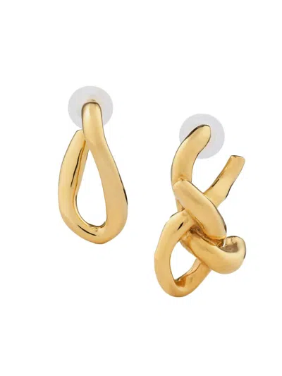 Givenchy Women's Chain Link Asymmetric Earrings In Metal In Yellow