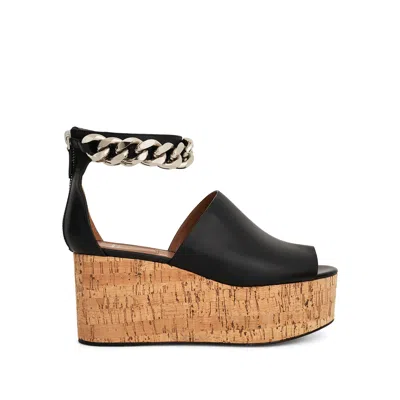 Givenchy Women's Chain Wedge Sand In Black