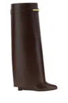 Givenchy Stylish Calf Leather Ankle Boots For Women In Brown