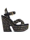 Givenchy Stud-embellished Platform Sandals In Black
