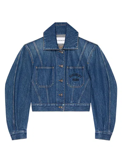 Givenchy Women's Cocoon Jacket In Denim In Blue