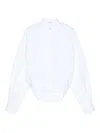 Givenchy Cocoon Slashed Shirt In Poplin In White