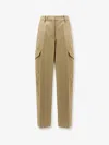 Givenchy Cargo Trousers With Belt Loops And Pockets In Brown
