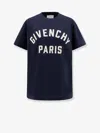 Givenchy Navy Blue Cotton Oversize T-shirt In Multi