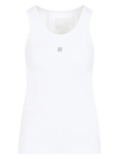 GIVENCHY WOMEN'S COTTON TANK TOP WITH LOGO