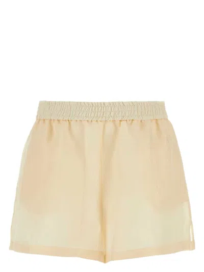 GIVENCHY WOMEN'S CREAM SILK BLEND SHORTS