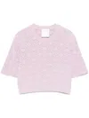 Givenchy Women Crop T-shirt In Pink