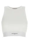 Givenchy White Stretch Cotton Top In White