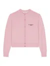 Givenchy Cropped Cardigan In Wool And Cashmere In Pink