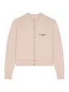 Givenchy Cropped Cardigan In Wool And Cashmere In Neutral