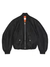 Givenchy Womens Black Cropped Shell-padded Bomber Jacket In Black