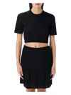 Givenchy Cropped Sweater In Monogram 72 Jacquard In Black