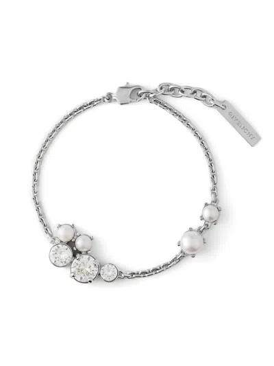 Givenchy Women's Crystal Pearl Bracelet Necklace In Metal, Crystals And Pearls