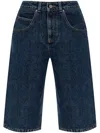 Givenchy Denim Bermuda Short In Multicolor