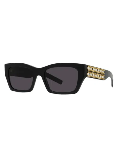 Givenchy Women's D107 Rectangular Sunglasses In Black