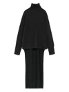 Givenchy High-low Turtleneck Wool-blend Sweater
