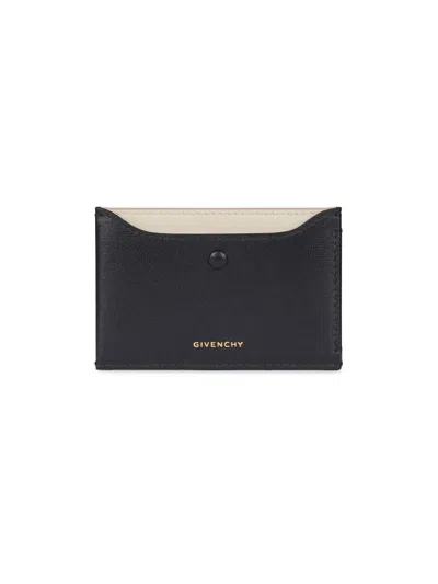 Givenchy Women's Day Card Holder In Shiny Leather In Black
