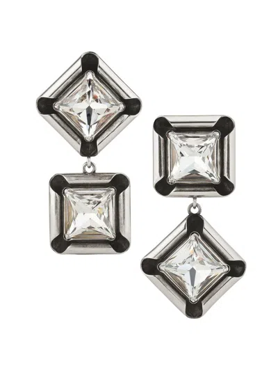 Givenchy Women's Deconstructed Crystals Earrings In Metal And Crystals
