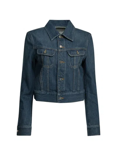 Givenchy Women's Denim Coat In Denim Blue