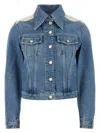 Givenchy Jacket In Denim With Yoke In Blue