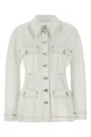 Givenchy Denim Buttoned Jacket In White