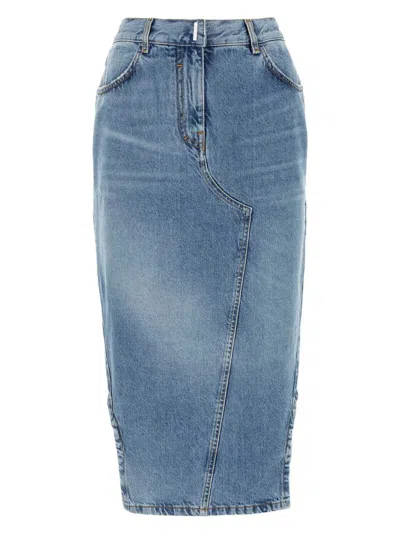 GIVENCHY WOMEN'S DENIM MIDI SKIRT