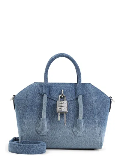 GIVENCHY WOMEN'S DENIM MINI ANTIGONA LOCK HANDBAG