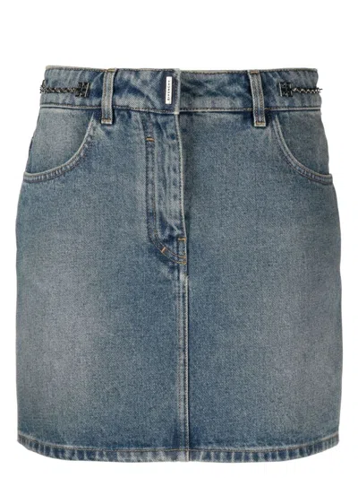 GIVENCHY WOMEN'S DENIM MINI SKIRT