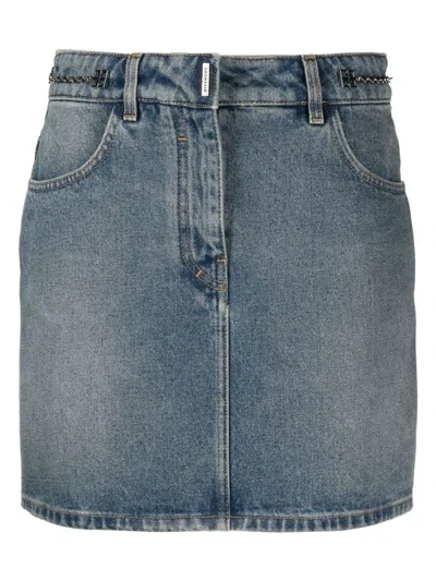 GIVENCHY WOMEN'S DENIM MINI SKIRT