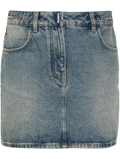 GIVENCHY GIVENCHY WOMEN DENIM MINI SKIRT