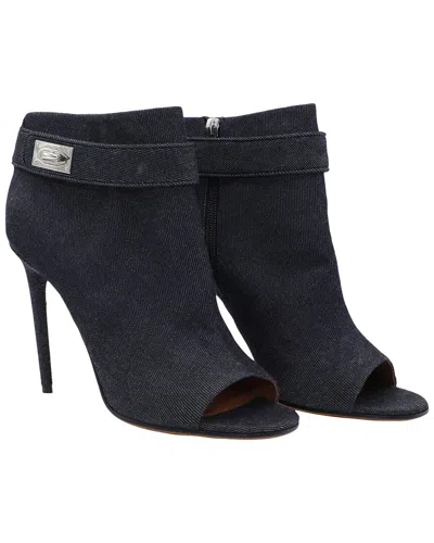 Givenchy Women's Denim Open Toe Bootie (authentic Pre-loved) In Blue