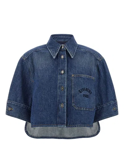 Givenchy Women's Denim Shirt In Blue