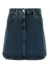 Givenchy Denim Skirt With Back And Front Pockets In Blue