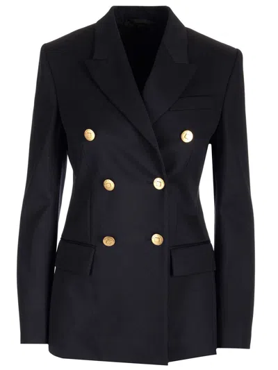 Givenchy Women Double-breasted Blazer In Blue