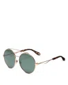 Givenchy Women's Double Brow Bar Oversized Round Polarized Sunglasses, 60mm In Multi