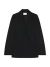 Givenchy Double-breasted Wool-blend Blazer In Black