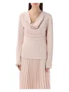 Givenchy 4g-jacquard V-neck Top In Blush Pink