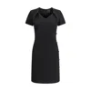 Givenchy Robe En Punto Milano À Boutons In Black