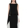 Givenchy Womens Black Rose-embellished Square-neck Silk Midi Dress In Black/white
